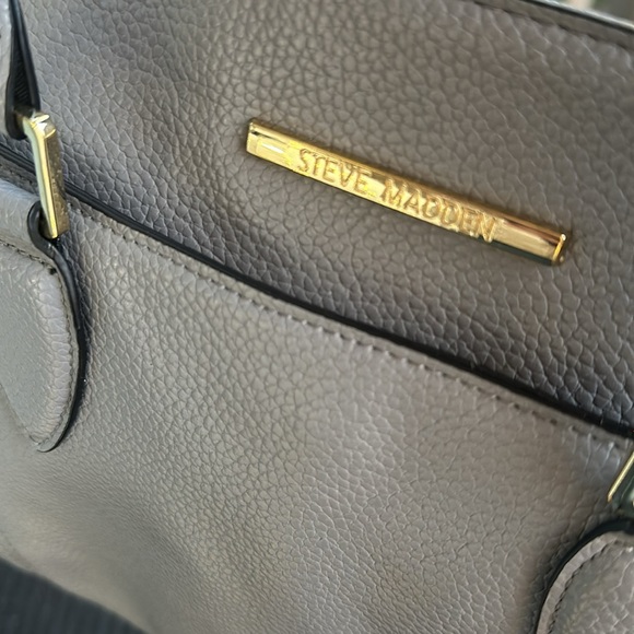 Steve Madden vegan leather satchel bag purse 13x11in - Picture 8 of 11